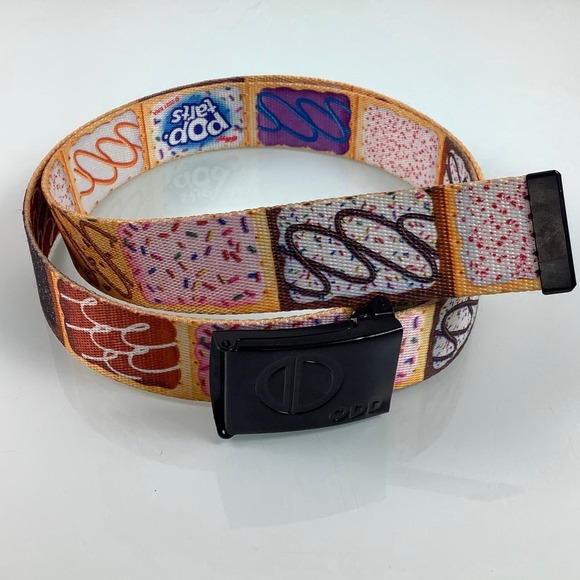 ODD Sox Pop Tarts Novelty Nylon Web Ajustable Belt Size L EUC - Picture 4 of 12